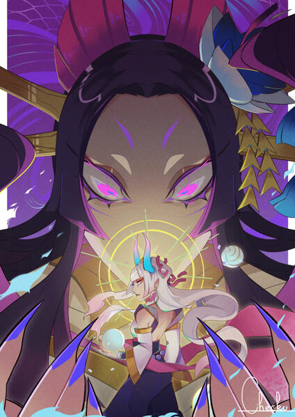 Illustration drawn as a guest for a unofficial League of Legends zine